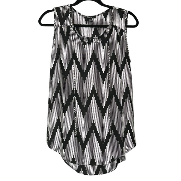 Sami & Jo Tops - Sami & Jo Tank Top Womens Size M Black and White Blouse Lightweight Relaxed Fit